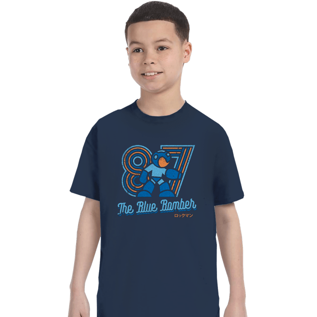 Shirts T-Shirts, Youth / XS / Navy The Blue Bomber