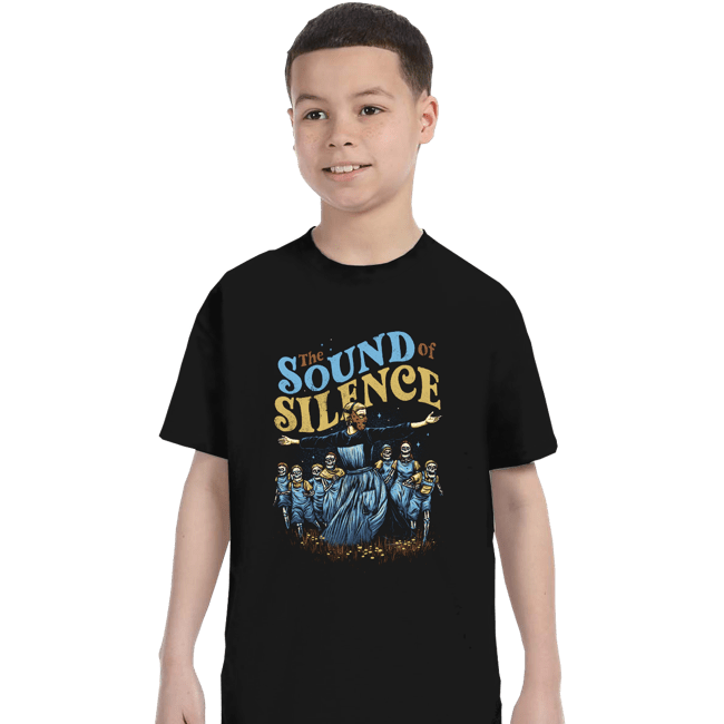 Shirts T-Shirts, Youth / XS / Black The Sound Of Silence