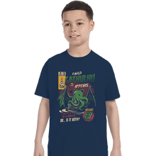Load image into Gallery viewer, Shirts T-Shirts, Youth / Small / Navy Cathulhu
