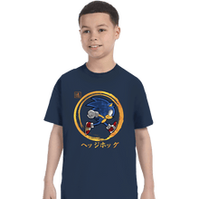 Load image into Gallery viewer, Daily_Deal_Shirts T-Shirts, Youth / XS / Navy Quick Hedgehog
