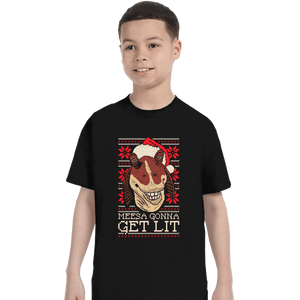 Daily_Deal_Shirts T-Shirts, Youth / XS / Black Lit Christmas