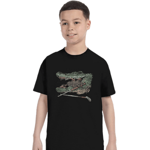 Shirts T-Shirts, Youth / XS / Black Hand Gator