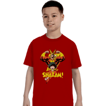 Load image into Gallery viewer, Shirts T-Shirts, Youth / XL / Red SHAZAM
