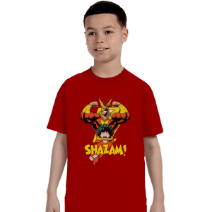 Shirts T-Shirts, Youth / XL / Red SHAZAM