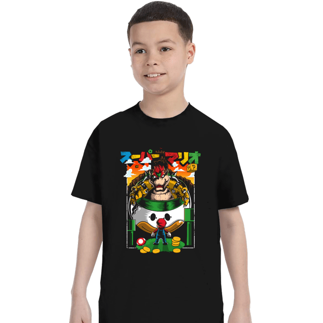 Secret_Shirts T-Shirts, Youth / XS / Black It's A Me, Bowser