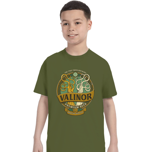 Secret_Shirts T-Shirts, Youth / XS / Military Green Eternal Brew