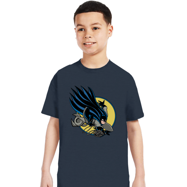 Daily_Deal_Shirts T-Shirts, Youth / XS / Dark Heather Bat 300