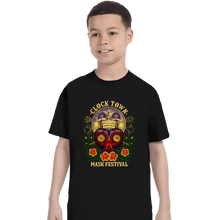 Load image into Gallery viewer, Daily_Deal_Shirts T-Shirts, Youth / XS / Black Clock Town Mask Festival
