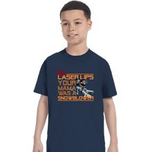 Load image into Gallery viewer, Daily_Deal_Shirts T-Shirts, Youth / XS / Navy Hey Laser Lips!
