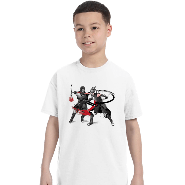 Daily_Deal_Shirts T-Shirts, Youth / XS / White The Final Lesson Sumi-e