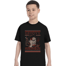 Load image into Gallery viewer, Daily_Deal_Shirts T-Shirts, Youth / XS / Black Groovy Christmas

