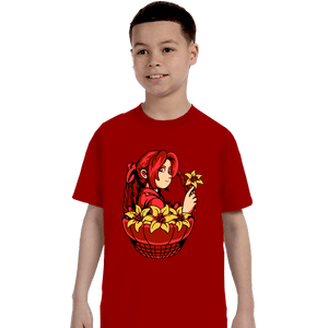 Shirts T-Shirts, Youth / XS / Red Flower Girl