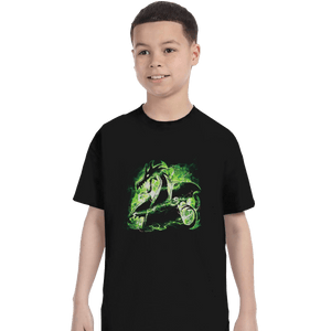 Secret_Shirts T-Shirts, Youth / XS / Black Power Dragon