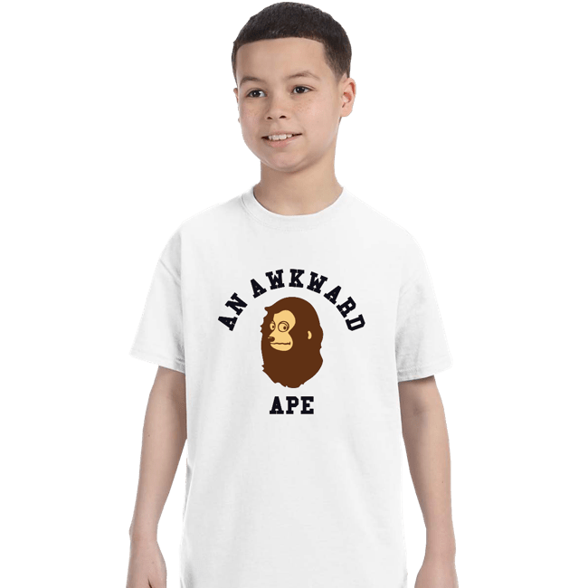 Daily_Deal_Shirts T-Shirts, Youth / XS / White An Awkward Ape