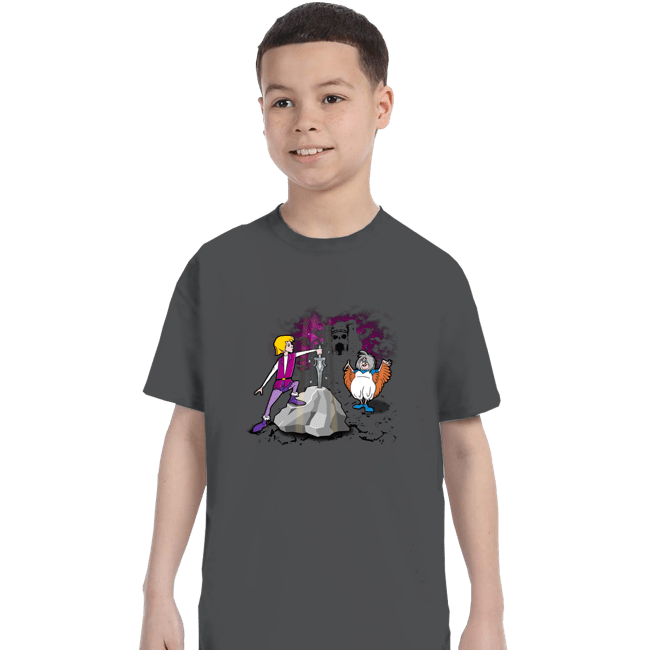 Secret_Shirts T-Shirts, Youth / XS / Charcoal Sword In The Grayskull