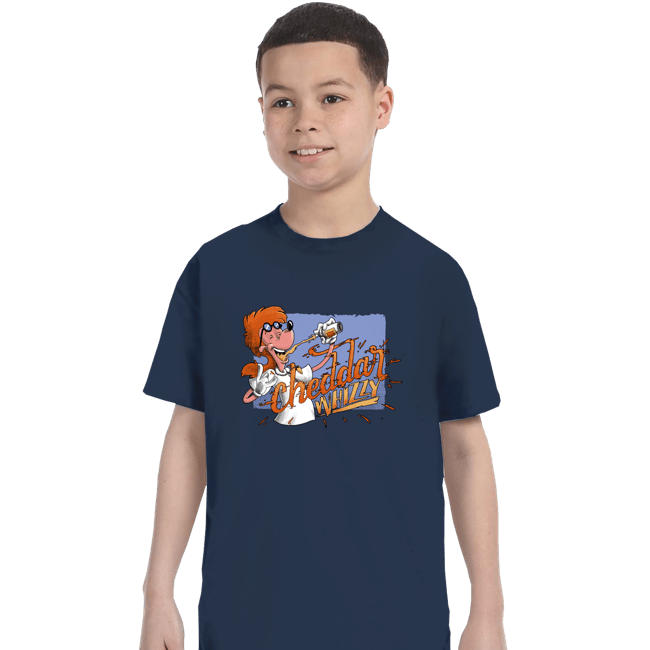 Secret_Shirts T-Shirts, Youth / XS / Navy Chedda Whizzy