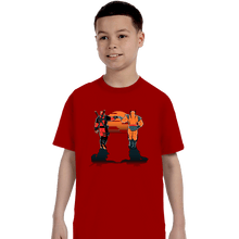 Load image into Gallery viewer, Secret_Shirts T-Shirts, Youth / XS / Red Farewell Fist Bump
