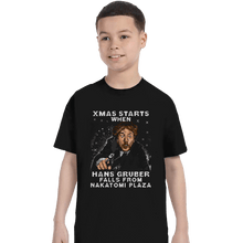 Load image into Gallery viewer, Shirts T-Shirts, Youth / XL / Black Hans Gruber Ugly Sweater
