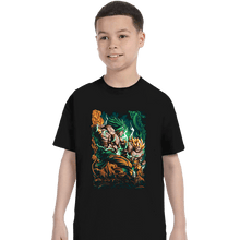Load image into Gallery viewer, Daily_Deal_Shirts T-Shirts, Youth / XS / Black Saiyan Fight
