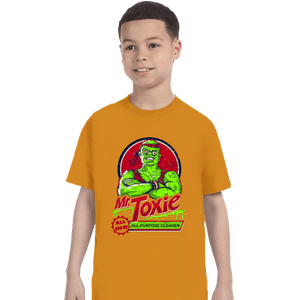 Daily_Deal_Shirts T-Shirts, Youth / XS / Gold Mr. Toxie