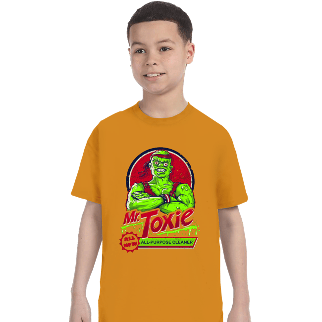 Daily_Deal_Shirts T-Shirts, Youth / XS / Gold Mr. Toxie