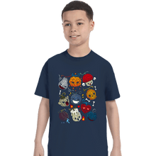 Load image into Gallery viewer, Daily_Deal_Shirts T-Shirts, Youth / XS / Navy Halloween Fruit
