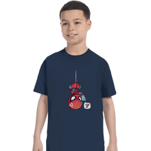 Load image into Gallery viewer, Shirts T-Shirts, Youth / XS / Navy Chibi Spider
