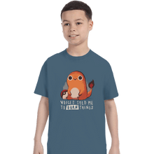 Load image into Gallery viewer, Shirts T-Shirts, Youth / XS / Indigo Blue Firestarter
