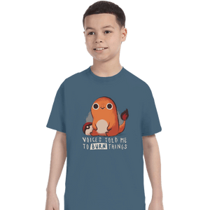 Shirts T-Shirts, Youth / XS / Indigo Blue Firestarter