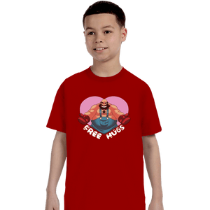 Shirts T-Shirts, Youth / XS / Red Bear Hugger