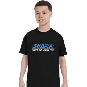 Daily_Deal_Shirts T-Shirts, Youth / XS / Black Shaka Trek