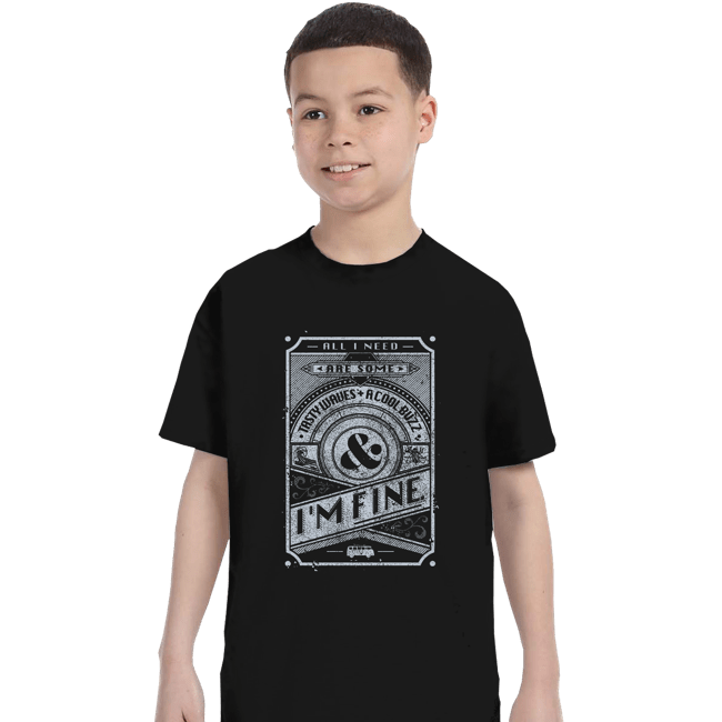 Shirts T-Shirts, Youth / XS / Black Tasty Waves