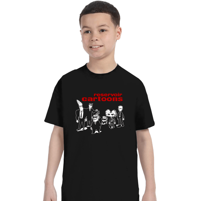 Daily_Deal_Shirts T-Shirts, Youth / XS / Black Reservoir Cartoons