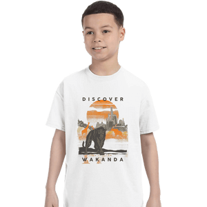 Shirts T-Shirts, Youth / XL / White Visit Wakanda