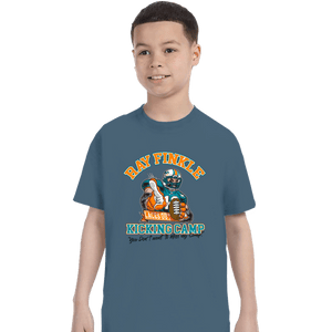 Secret_Shirts T-Shirts, Youth / XS / Indigo Blue Finkle's Kicking Camp