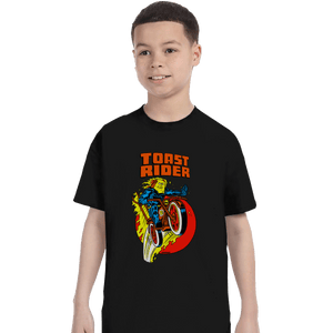 Shirts T-Shirts, Youth / XS / Black Toast Rider