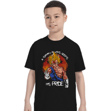 Load image into Gallery viewer, Shirts T-Shirts, Youth / Small / Black Saiyan&#39;s Pride
