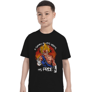 Shirts T-Shirts, Youth / Small / Black Saiyan's Pride