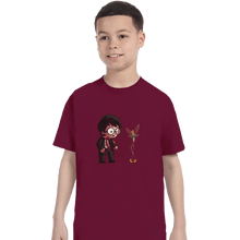 Load image into Gallery viewer, Shirts T-Shirts, Youth / XS / Maroon Snitch Wings
