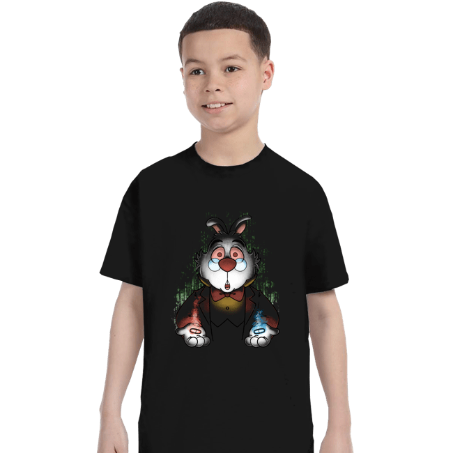 Daily_Deal_Shirts T-Shirts, Youth / XS / Black White Rabbit