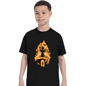 Daily_Deal_Shirts T-Shirts, Youth / XS / Black Golden Saiyan Prince