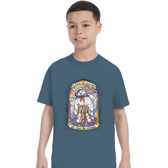 Shirts T-Shirts, Youth / XS / Indigo Blue In Gozer We Trust