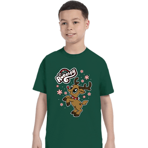 Daily_Deal_Shirts T-Shirts, Youth / XS / Forest My Little Rudolph