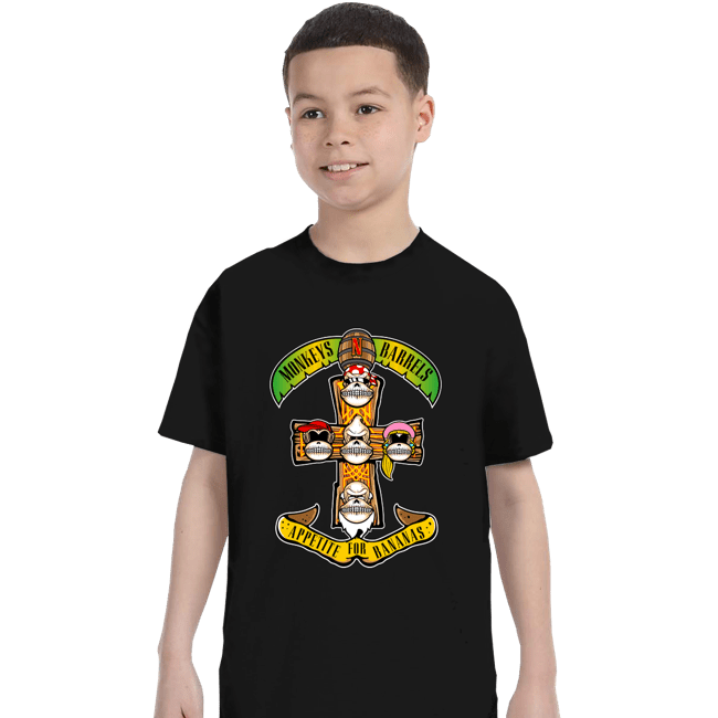 Secret_Shirts T-Shirts, Youth / XS / Black Appetite For Bananas