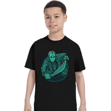 Load image into Gallery viewer, Daily_Deal_Shirts T-Shirts, Youth / XS / Black The Crystal Lake Slasher
