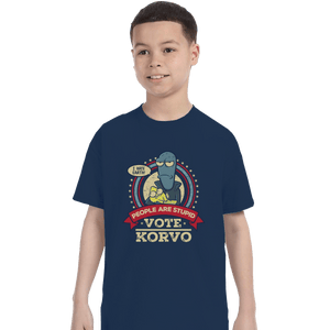 Shirts T-Shirts, Youth / XL / Navy Vote Korvo