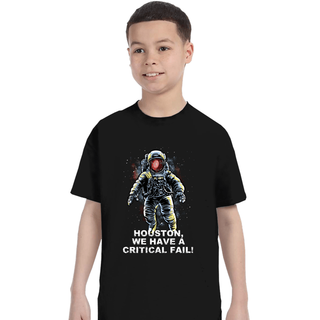 Secret_Shirts T-Shirts, Youth / XS / Black Critical Fail
