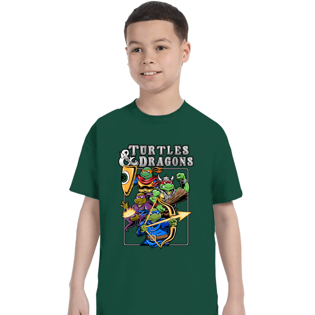 Daily_Deal_Shirts T-Shirts, Youth / XS / Forest Turtles & Dragons