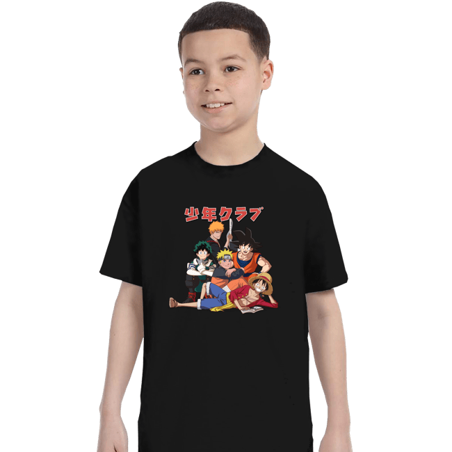 Secret_Shirts T-Shirts, Youth / XS / Black Shonen Club