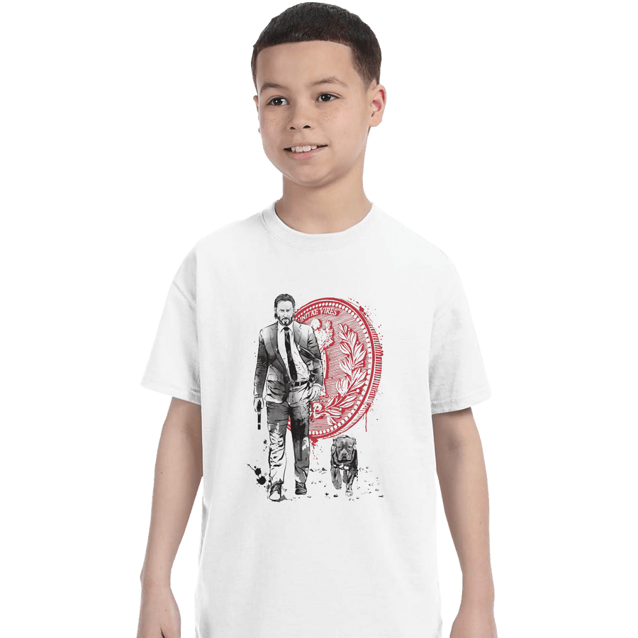 Shirts T-Shirts, Youth / XL / White Lone Hitman And Cub